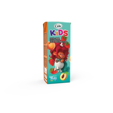 CIDO KIDS Persikka-mansikka mehujuoma 200ml (pillijuoma)