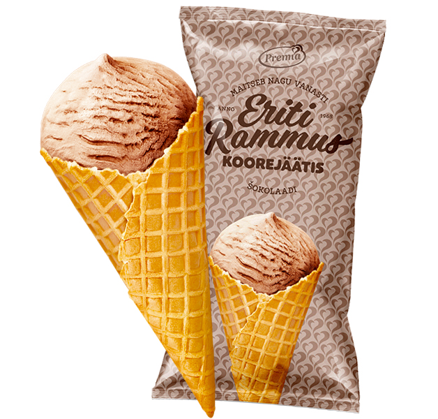 PREMIA Eriti Rammus suklaakermajäätelö 200ml/100g