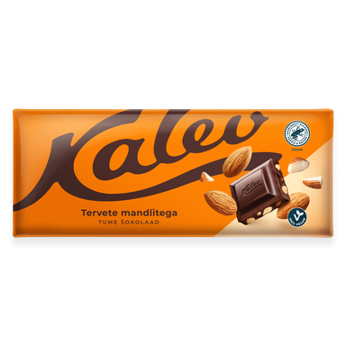 KALEV Tumma suklaa kokonaisilla manteleilla 200g