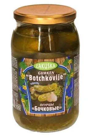 ZAKUSKA Tynnyrimarinoituja kurkkuja Botchkovije 860g