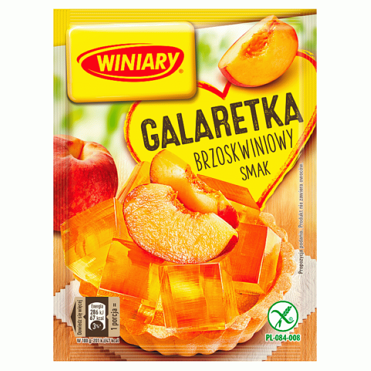 WINIARY Persikanmakauinen hyytelö Galaretka 71g