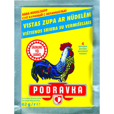 PODRAVKA Kanakeitto nuudeleilla 62g